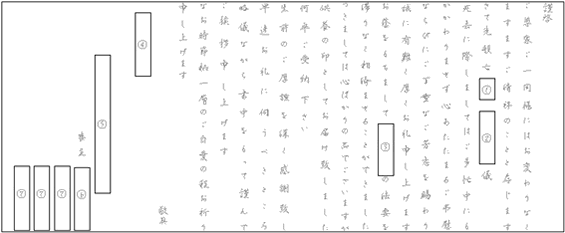 奉書1(仏式・忌明け後)