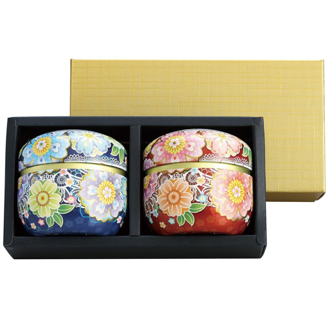 深蒸し八女茶（翠）鈴子缶2本詰め | 室園銘茶